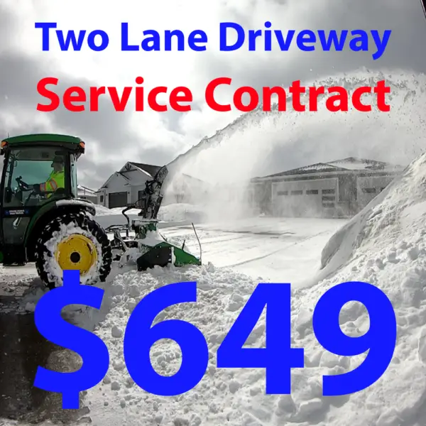 Two Lane Driveway - Service Agreement