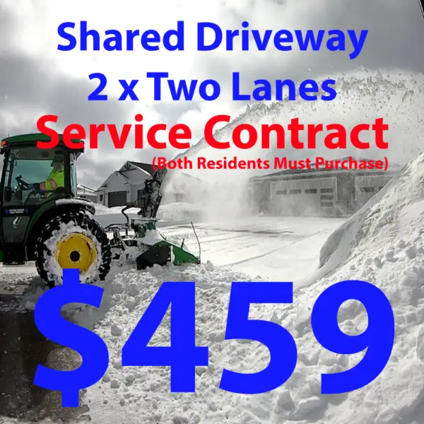 Shared Driveway 2X Two Lane Driveways - Service Agreement