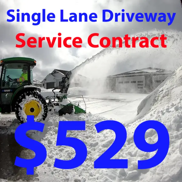 Single Lane Driveway - Service Agreement