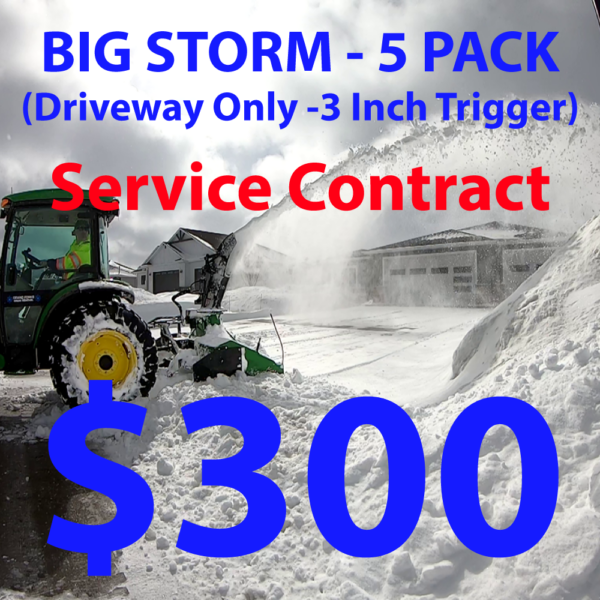 Snow Removal Contract 5 pack